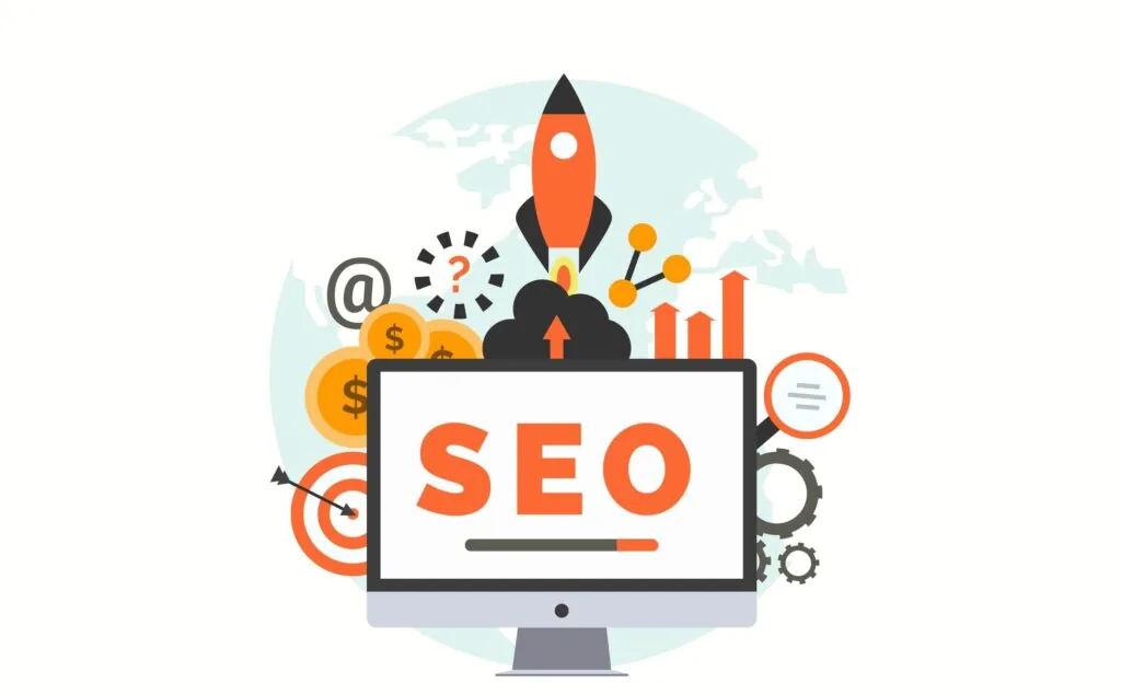SEO strategy and search ranking concept image